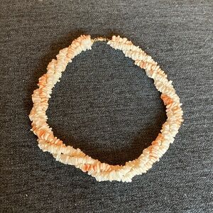 Elegant pink and white puka shell Necklace